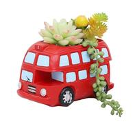 Vasi per piante da interni, vaso da fiori a forma di autobus, creativo, antiscivolo, elegante, in resina, per casa, lavoro, giardino, scrivania, tavolo da usare
