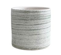 Vasi per piante da interno Vasi for piante Semplice motivo a curva Rotondo Fiore dritto Pavimento in ceramica for interni Decorazioni per veranda e spazi esterni(Green,M)