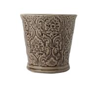 Vasi per piante da interno Vaso for piante in ceramica Fioriera con motivi floreali for interni ed esterni, cactus succulente, orchidea Decorazioni per veranda e spazi esterni(Brown)