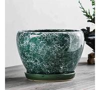 Vasi per Piante Extra Grandi Vaso da Fiori in Ceramica per Interni con Foro di drenaggio e Vassoio in Ceramica - Regalo per la Decorazione del davanzale della casa, del Giardinaggio, della scrivania,