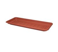 CIS Sottovaso per fioriera Daphne Maxi rettangolare 96x41x7 cm in polipropilene Terracotta