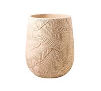 Vasi per Piante Vasi da fiori da terra con motivo a foglie Vaso for piante di grosso calibro in argilla di magnesio con fori di drenaggio for contenitore for piante da interno ed esterno Fioriera