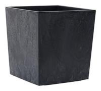 Nizza Stone - Vaso in plastica effetto cemento, 40 x 41 cm, con inserto