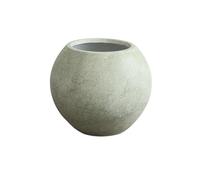 Vasi Per Piante Vaso for piante verde acqua a forma di sfera 3 dimensioni con foro drenaggio for fiori in argilla magnesio for interni ed esterni, balcone, giardino, ufficio Fioriera da Giardino(M)