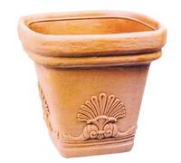 VASO IN RESINA PER PIANTE FIORI QUADRO ZEUS CM 30X30XH28 (27206)