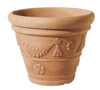 VASO FESTONATO RESINA IMPRUNETA FIORI PIANTE HL.CM.52 D.CM.67 ROTAZIONALE