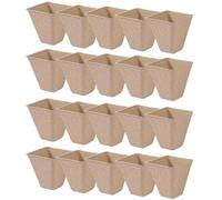 Vasi per Piantine 20 Pezzi Vasi Biodegradabili Vassoi per Germinazione delle Piantine Tazza per Piantine Vassoio per Piantine Ciotola per Germinazione E Coltivazione per Piante