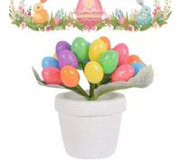 Vasi per uova di Pasqua - Vasi decorativi in plastica a pois per uova di Pasqua da usare all'interno e all'esterno per aggiungere un tocco di festa(rosa scintillante)