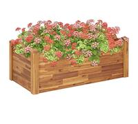 Vasi Piante Da Esterno,Fioriere Per Aree Interneletto Rialzato Da Giardino 110x60x44 Cm Legno Massello D'Acaciasuitable For Planting Flowers, Garden, Terrace, Balcony, Indoor
