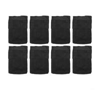 Vasi Piante Feltro Nero 20x20cm Drenaggio Ottimo(8-piece set) | Tessuto non tessuto traspirante, ottimo drenaggio , previene marciume radicale, nero UV