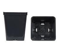 Vasi quadrati colore nero 10x10x12 cm (n.500 pezzi), ditta Arca