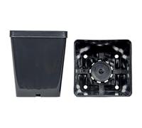 Vasi quadrati colore nero 12x12x14 cm (n.270 pezzi), ditta Arca