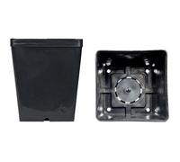 Vasi quadrati colore nero 14x14x16 cm (n.160 pezzi), ditta Arca