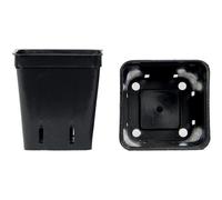 Vasi quadrati colore nero 6x6x7 cm (n.2000 pezzi), ditta Arca