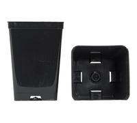 Vasi quadrati colore nero 7x7x10 cm (n.1500 pezzi), ditta Arca