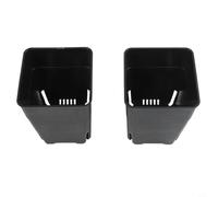 Vasi quadrati compatti in plastica, 8 cm, traspiranti, per il controllo delle radici, per piccoli contenitori da giardinaggio, vassoi per piante grasse e fioriere per erbe aromatiche da balcone
