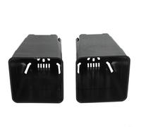 Vasi Quadrati in Plastica 8cm per Piante(Black) | Design compatto 8cm, per ideale per spazi ridotti, balconi cittadini, davanzali finestre