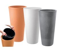Dimartino Vaso Tirso Plus in resina Ø40xH78 cm 65 L Terracotta marrone
