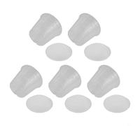 Vasi trasparenti per orchidee con fori, in plastica, con piattini, controllo delle radici, design in ABS trasparente, flusso d'aria migliorato, incoraggia la crescita delle radici e la ventilazione