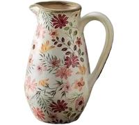 Vasi Vaso Ornamenti in ceramica in stile pastorale retrò, composizione floreale for soggiorno, luce creativa decorativa(A,A)