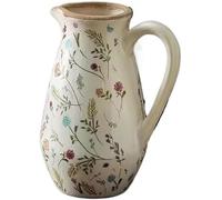 Vasi Vaso Ornamenti in ceramica in stile pastorale retrò, composizione floreale for soggiorno, luce creativa decorativa(B,A)