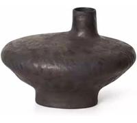 Vasi Vaso Ornamenti in ceramica smaltata retrò in stile Wabi-sabi con fiori, ingresso di una casa privata medievale, arte in bronzo(B)