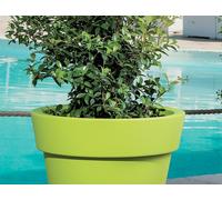 VASI VASO RESINA TONDO CAMPANA BORDATA MODERNA Ø 80 x h 70 cm 184 Lt GIARDINO