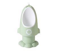 Vasino a forma di razzo per bambini, orinatoio per WC, allenamento pipì per bambini, verde