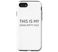 Vasino con scritta "This Is My Going Potty Face", simpatico e divertente per bambini e anziani Custodia per iPhone SE (2020) / 7/8