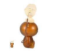 Vasino da Viaggio Portatile per Bambini, 600ml in Pp a Forma di Orso | Leakproof e Riutilizzabile, Compatto ed Ergonomico, per Lunghi Viaggi in Auto e Avventure All'aperto