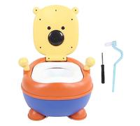 Vasino da viaggio portatile per bambini, con simpatico cartone animato, per imparare a usare il WC (cuscino morbido)