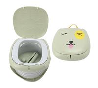 Vasino da viaggio, vasino portatile per bambini, con sacchetti di ricambio, sedile da toilette di emergenza, per auto, campeggio (GREEN)