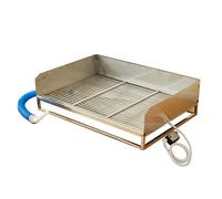 Vasino for cani Toilette for animali in acciaio inossidabile Toilette for cani lavabile for interni ed esterni for bagno Bagno Balcone(60X40cm/23.6X15.7in)