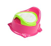 Vasino in Plastica Rosso con Secchio Removibile e Coperchio | Uso in Viaggio e Casa, Facile da Svuotare e Trasportare, Design Ergonomico per Piccoli e Caregiver