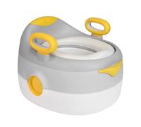 Vasino per bambini, portatile, portatile, pieghevole, per viaggio, mini WC per bambini, pratico, ideale per viaggi, ragazzi e ragazze, 34 x 39 x 27 cm (grigio)