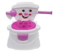 Vasino per bambini, vasino da apprendimento, vasino per bambini, WC per bambini, set per il WC, per la pulizia dei bambini, per bambini, ragazzi, ragazze, rimovibile (rosa)