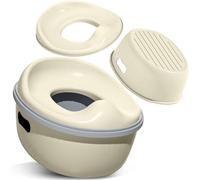 Vasino per Bambini WC 3 in 1 Vasetto con Seduta Ergonomica e Schienale Per l'educazione Alla Toilette, Antiscivolo Sistema Anti-Versamento Facile da Svuotare Grazie Alla Vaschetta Rimovibile
