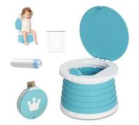 Vasino pieghevole per bambini con 15 inserti - appeso e adatto per auto per viaggi, vasino ragazzo/ragazza