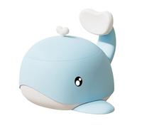 Vasino portatile a tema balena per bambini Base antiscivolo Facile da montare Assistente per l ' addestramento alla toilette Vasino portatile per interni esterni per