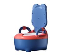 Vasino portatile in PVC con imbottitura morbida per bambini, supporta l'apprendimento precoce del WC con design sicuro anti-ribaltamento, vasino da viaggio pieghevole per bambini