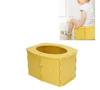 Vasino Portatile per Bambini da Viaggio Toilette Portatile per Bambini 12~24 Mesi Toilette Pieghevole per Bambini con Sacco della Spazzatura Borsa di Stoccaggio per Viaggi in Campeggio Guida a(Giallo)