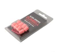 Vasiumic 8 esche da 12 mm per pesca alla carpa, manubri in TPR ad affondamento lento, con fermi per capelli, per pesca alla carpa, rosa e verde, esche finte per pescatori di carpe (rosa)