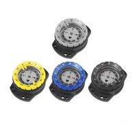 Vasiumic Bussola subacquea con marcature luminose e chiare, costruzione in ABS impermeabile per navigazione subacquea fino a 50 m, design compatto e leggero con cordino elastico, (giallo)