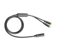 Vasiumic Cavo elettrico per bicicletta, accessori motore 1T2 BBS01/BBS02B, impermeabile, 80 cm, con connettori per fari acceleratori (cavo 1T2)
