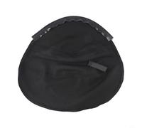 Vasiumic Collare da saldare avvolgente in pelle per circonferenza della testa, casco scintille scorie bruciature nero rosso arancione 46 x 43,5 cm (nero)