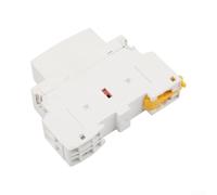 Vasiumic Contattore AC 25A 2 poli 2NO 230V DIN montaggio su guida modulare contattore per il controllo del carico e dell'illuminazione, bobina elettromagnetica silenziosa, bianco, dimensioni compatte