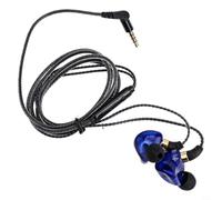 Vasiumic Cuffie intrauricolari con bassi profondi, chiamate chiare (blu) | ABS leggero, controllo del volume in linea, salto pista, risposta alle chiamate, facile accesso