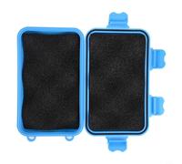 Vasiumic Custodia compatta impermeabile in plastica con rivestimento antiurto da 3 mm per viaggi all'aperto, campeggio, escursionismo, canottaggio e sport acquatici, arancione (blu)