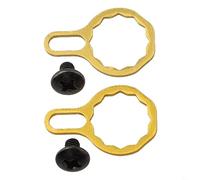 Vasiumic Dado a vite con piastra di bloccaggio per mulinello a goccia d'acqua di marca A/D/S P3, parte di ricambio compatibile con mulinelli da 9-12 mm, set da 2 pezzi (oro)