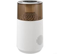 Vasiumic Diffusore per aromaterapia per auto, in lega di alluminio, deodorante con controllo, 3 modalità di profumazione, luci ambientali e controllo della temperatura auto (bianco)